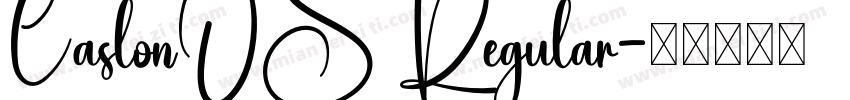 CaslonOS Regular字体转换